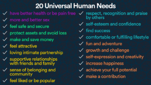 20 Universal Human Needs